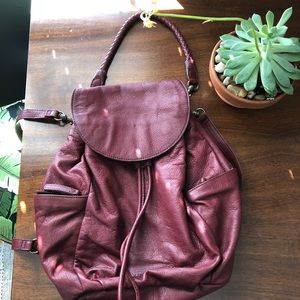 Liebeskind RED LEATHER BACKPACK IN GREAT CONDITION